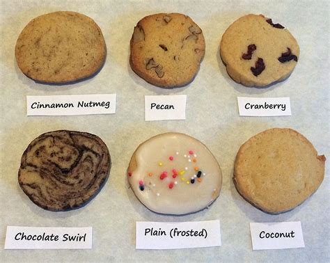 What are the 5 basic types of cookies?